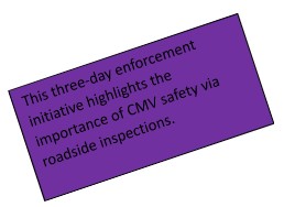 Safety Message – CVSA International Roadcheck 2022